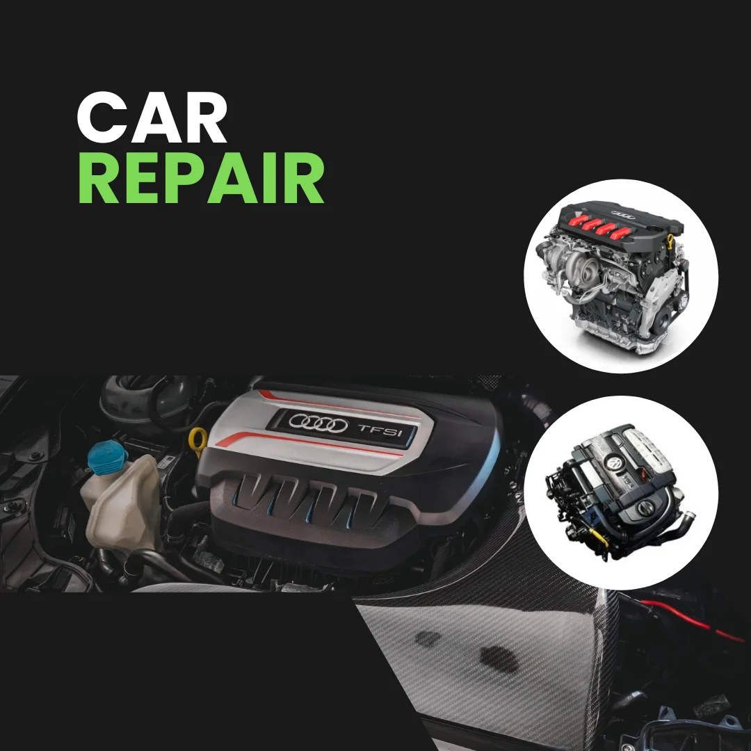 Black And Red Bold Car Repair Service Instagram Post